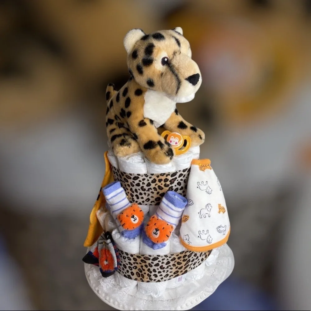 Tiger Diaper Cake